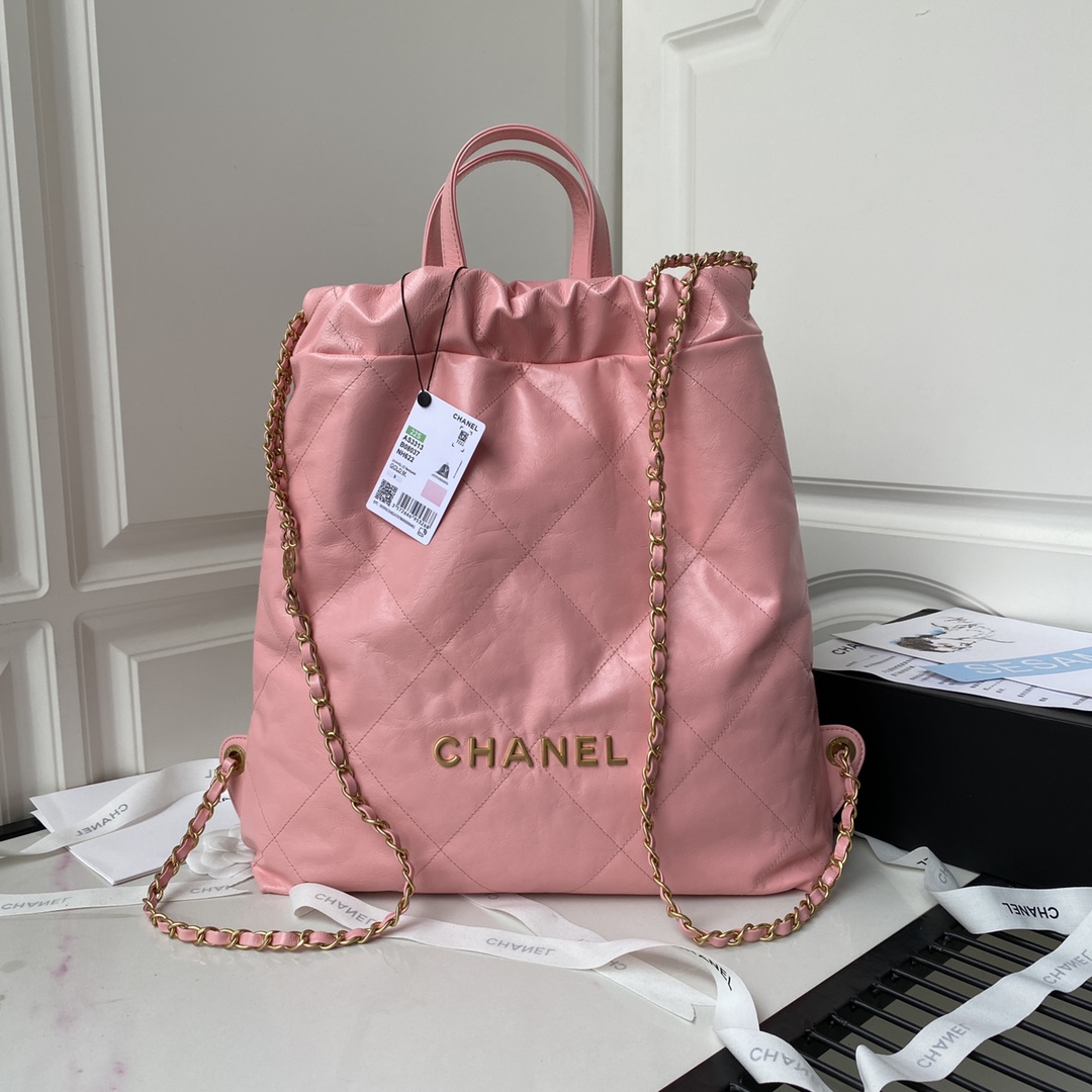 Calfskin 22 Backpack AS3133 Pink